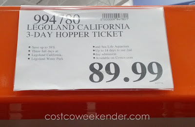 Deal for Legoland California Resort 3-day Hopper Ticket at Costco