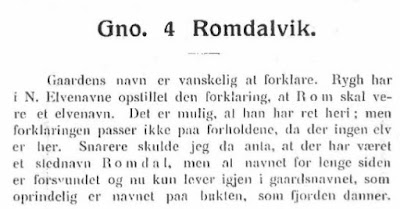 Romdalvik fra "Veøy i fortid og nutid" 1926