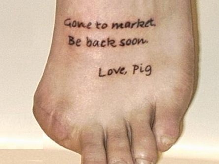 foot tattoos for men