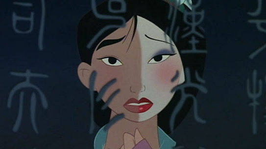 Mulan "Reflections" Split Makeup