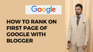 how to rank on first page of google with blogger