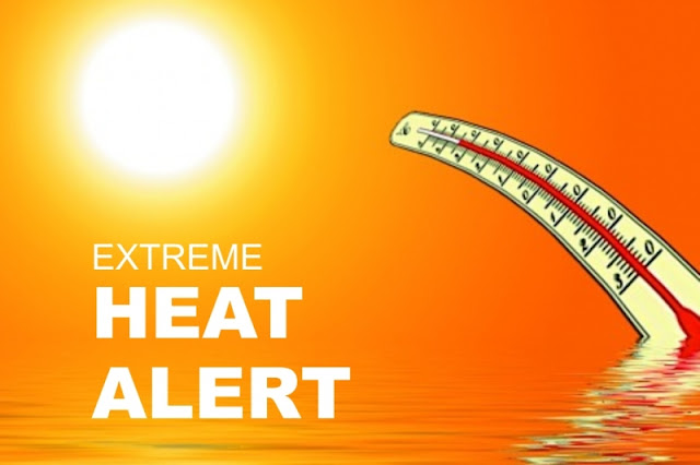 Orange warning for extreme high temperatures on Sunday