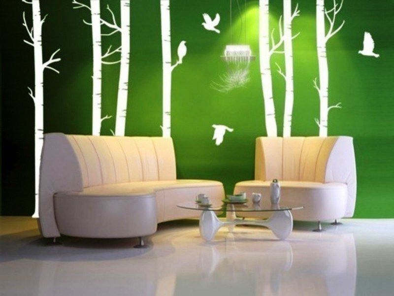  20 contoh desain wallpaper  dinding ruang tamu minimalis