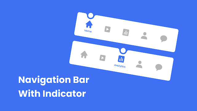 Navigation Menu Bar with Indicator