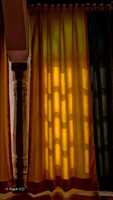 Posted by Ripple (VJ) : A weekend @ Surajgarh Fort : Light Pattern on curtains @ Surajgarh Fort, Rajasthan, India