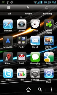 Screenshots of the iPhone 5 Go launcher Ex Android Theme for Android mobile, tablet, and Smartphone.