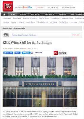 screen shot of PW article "KKR Wins S&S for $1.62 Billion"