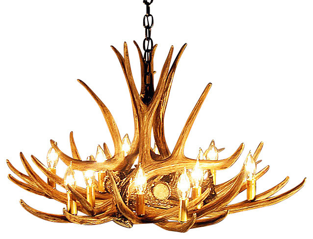 antique rustic antler chandelier design