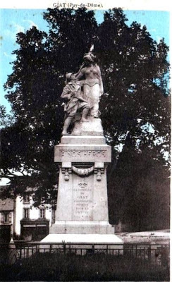 CPA monuments aux Morts du Puy-de-Dôme, Giat