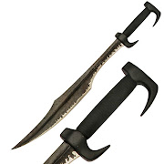 Handmade Replica 300 Spartan Sword. This artfully reproduced sword features .