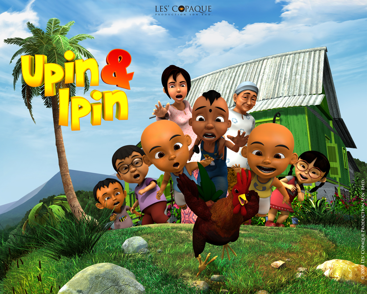 KUMPULAN KOLEKSI GAMBAR KARTUN ANIMASI UPIN DAN IPIN TERBARU