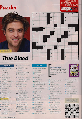 Free Crossword Puzzles Print on Pattinson Gazette  Rob In  People S  Crossword Puzzle