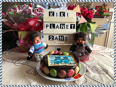 kiki monchhichi anniversaire birthday gâteau