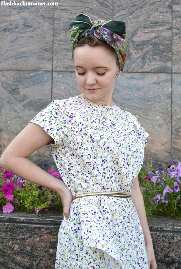 Flashback Summer: Rescued Rayon - restored 1940s dress