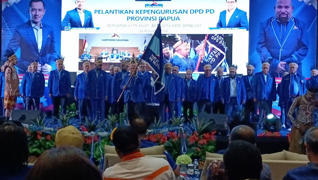 Lukas Enembe Kembali Pimpin Partai Demokrat Papua Periode 2022-2027