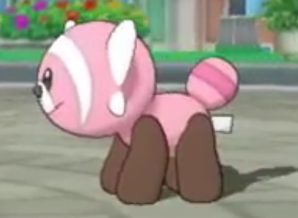 Stufful stuffed animal bear tag tail butt Pokémon Sun Moon