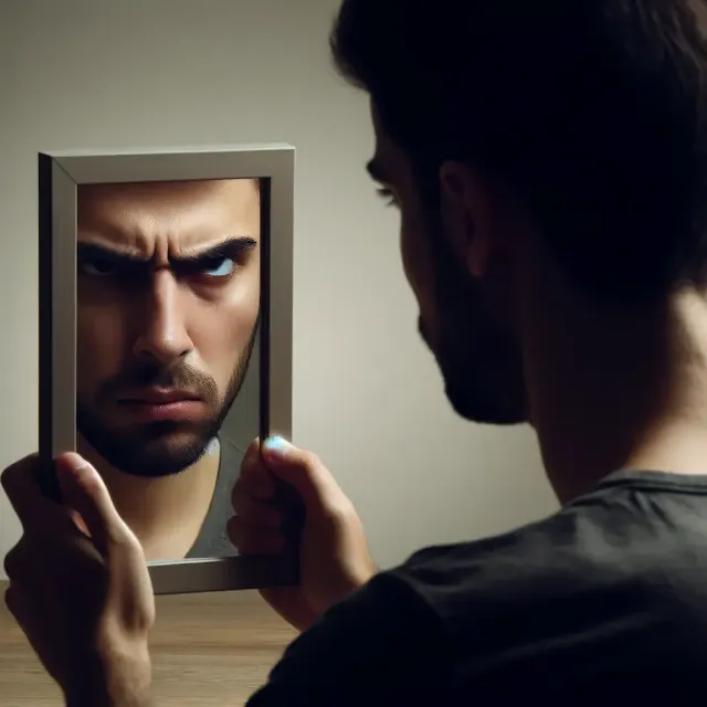 صورة معبرة عن الحقد.