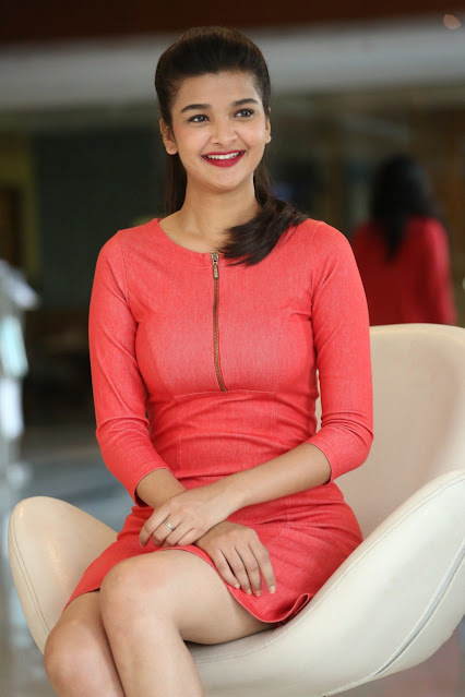 Telugu actress Krutika Singh in a cute pink outfit.