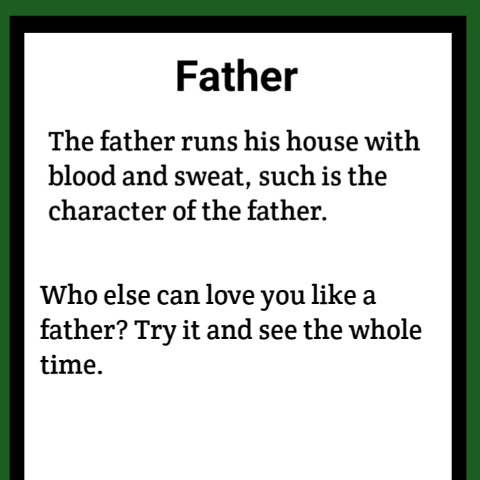 father love lines in english