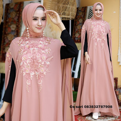 Maxi Cape safina - Butik Busana Muslim Terbesar dan Terlengkap