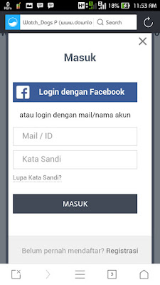 Cara Download di Kumpulbagi dari Android Login dengan Free Akun