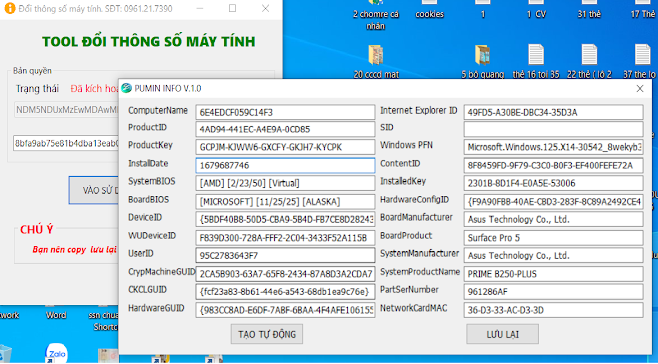 doi thong so may tinh change inforpc