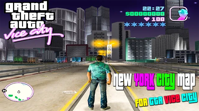 GTA Vice City New York City Map Near Ocean Mod