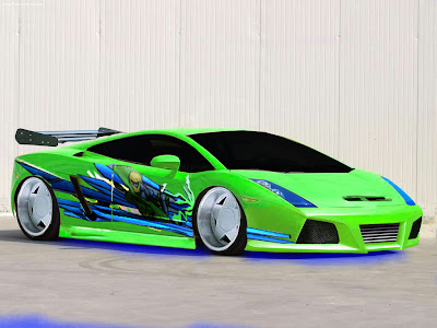 Sfondi Desktop Lamborghini Gallardo verde Gratis