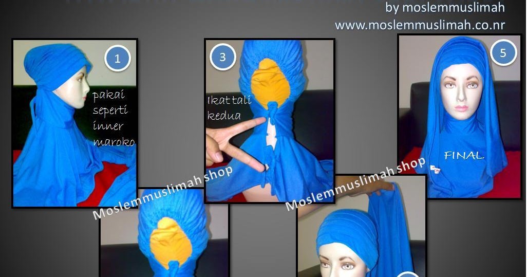 Tutorial hijab instant turki kreasi 1 by moslemmuslimah 