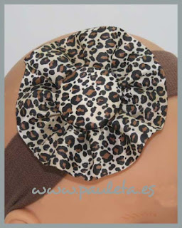 Diademas para bebe con cinta de leopardo