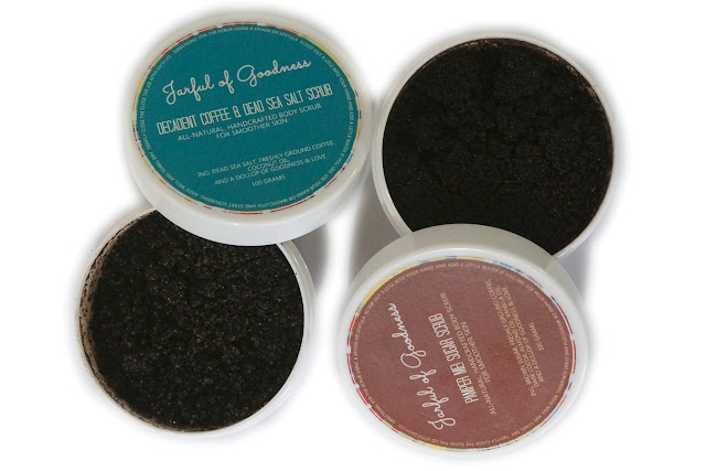 Jarful of Goodness: All-Natural Handcrafted Body Scrub | Decadent Coffee & Dead Sea Salt & Pamper Me! Sugar Scrub