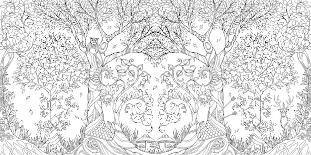Amazon Enchanted Forest An Inky Quest  Coloring Book   Johanna Basford Books
