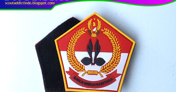  Aksesoris Pramuka  Patch Karet Saka Wirakartika Kedai 