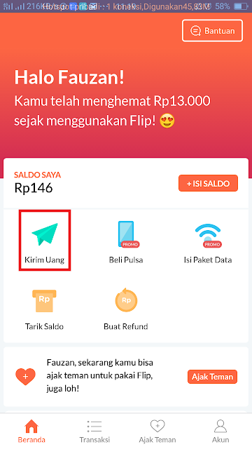 Cara Transfer Uang Tanpa Biaya Admin dengan Aplikasi Flip