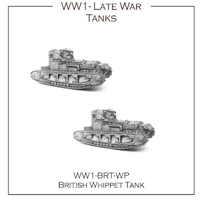 WW1-BR-WP British Late War Tank - Whippet