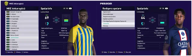 El Chadaille Bitshiabu & Lamine Diack Face For eFootball PES 2021