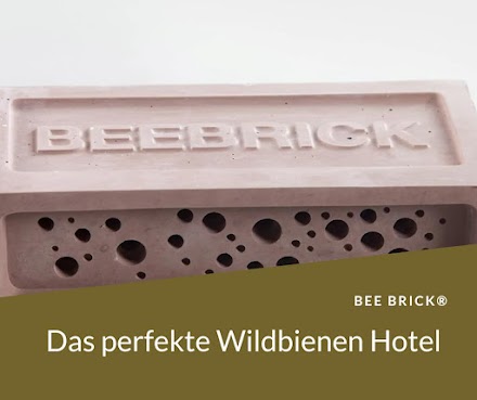 Der BEE BRICK® ist ein großartiger Nistplatz für Wildbienen
