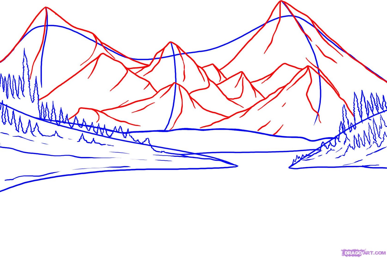 Mountain Pictures: Mountains Sketch