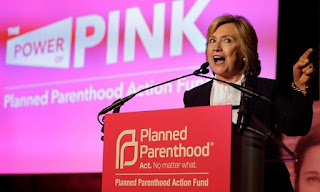 Pro-abortion Hillary Clinton