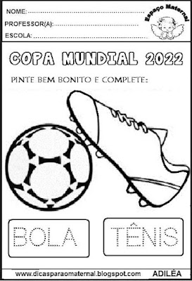 Copa Mundial de 2022,desenhos para colorir