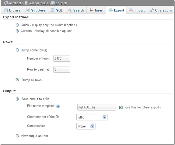 jendela export database cPanel