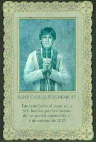 Sant Carles Puigdemont, Fue santificado al curar a los 900 heridos por las fuerzas de ocupación españolista el 1 de octubre de 2017