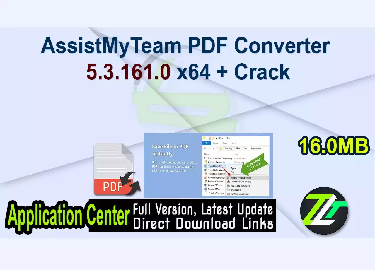 AssistMyTeam PDF Converter 5.3.161.0 x64 + Crack