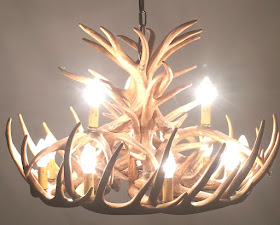 Stag antler chandelier