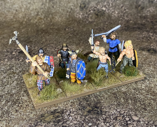 28mm Punic Wars Gallic Warband for Hail Caesar and Warhammer Ancients from Foundry, A&A, Renegade, Gripping Beast, and Black Tree Miniatures