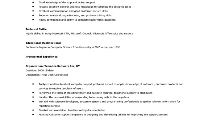 Help Desk - It Help Desk Job Description