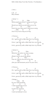 chord with a little help from my friends hal 1 - the beatles