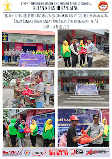 Kepala Rutan Bantaeng bersama Ibu Pengurus Pipas Gelar Bhakti Sosial dan Membagikan Paket Lebaran ke Masyarakat