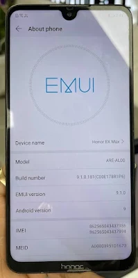 How to Unlock Huawei ID on Huawei Honor 8X (ARE-AL00) in Unlock Tool