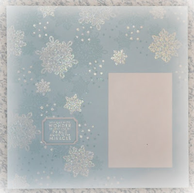 Flurry of Wishes, Stampin' Up!, Stamp with Trude, scrapbook page, winter, Christmas, snowflakes, Scrapbook Sunday